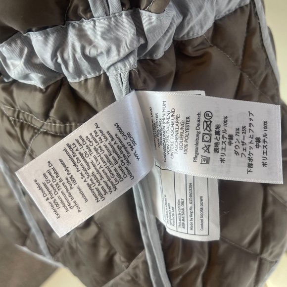 Eddie Bauer Light Gray Down Fill Quilted Jacket - Picture 5 of 7